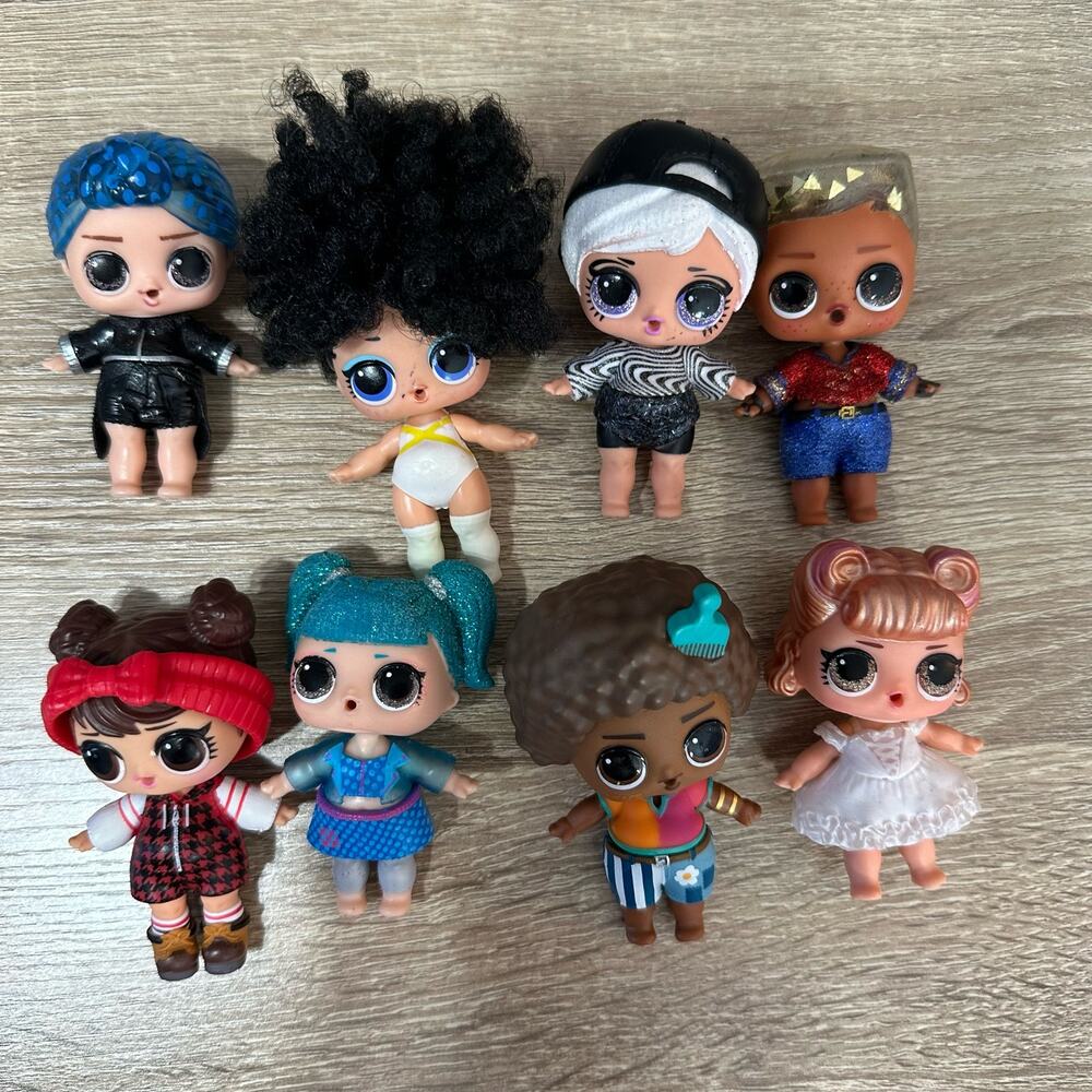 LOL Surprise Lot of 8 Mini Figures Dolls 2018 Fashion Stylish Playset‎ Toy Fun